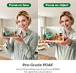 UGREEN FineCam Pro 4K Webcam pour PC avec un capteur 1/2", Annulation du Microphone, contrôle de gestuelle, AI Caméra de streaming et AFDP AutoFocus,pour le streaming, la conférence, le travail avec Zoom et les équipes