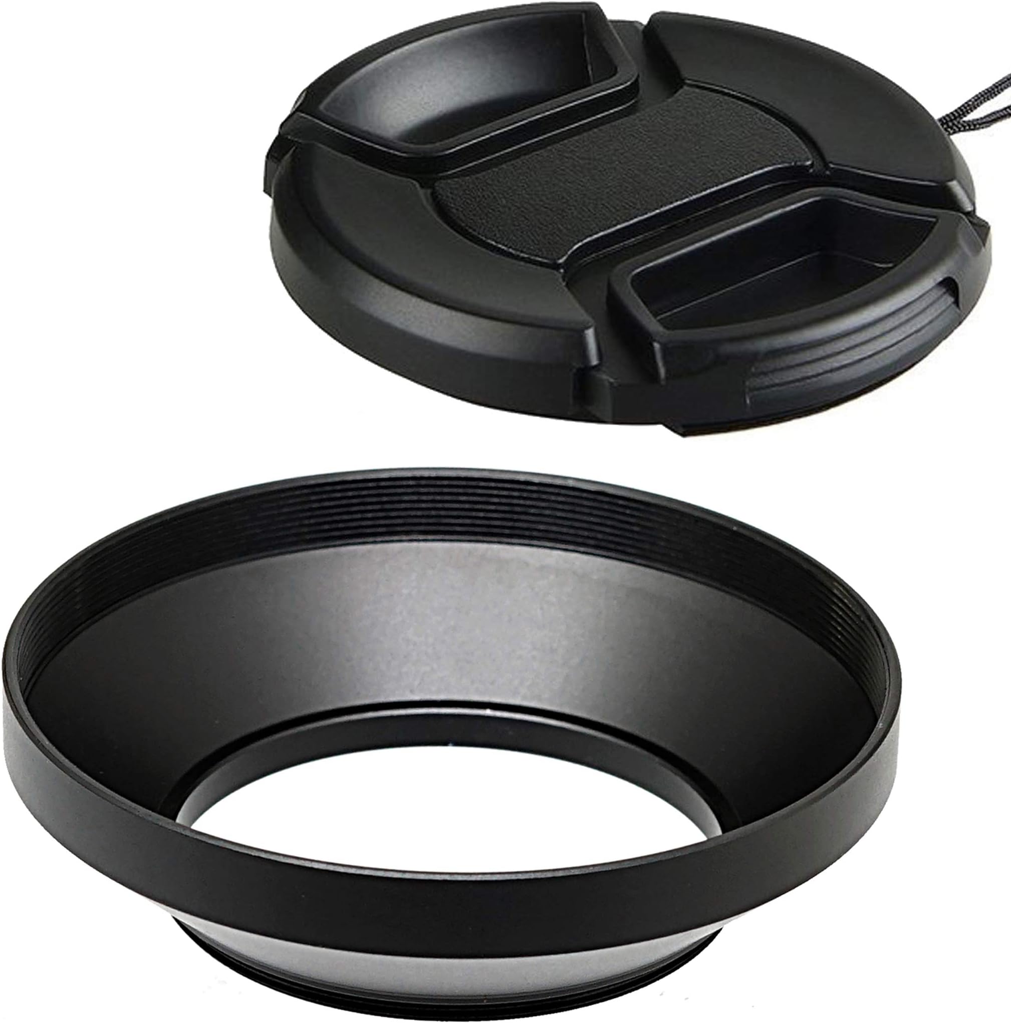 Fotasy 37mm Metal Wide Angle Lens Hood for Canon, Fuji, Leica, Leitz, Nikon, Olympus, Panasonic, Pentax, Sony Lens