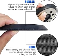 Vista 2 de Almohadilla de lijado de repuesto de aleación de aluminio de 5 pulgadas y 8 agujeros para Dewalt DWE6423/6423K, DWE6421/6421K, DWE6421-B2