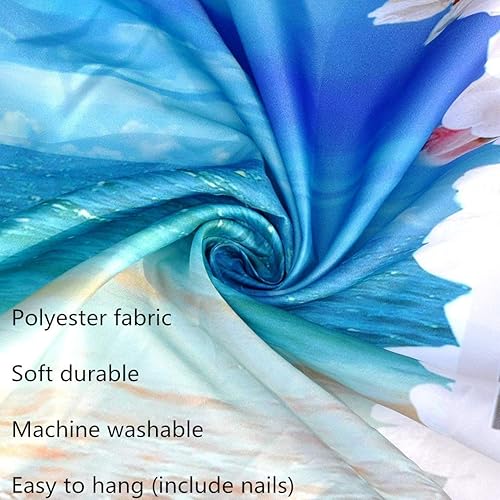 Miniatura 6 de LB Tapiz de bosque de invierno para colgar en la pared, diseño de pino, selva nevada, para dormitorio, estético, ventana exterior, escena de nieve,