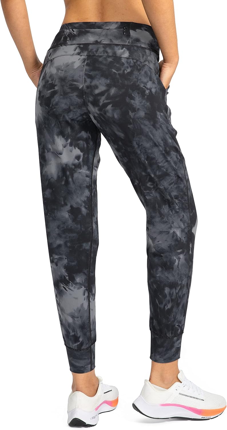 Soothfeel Women's Joggers with Zipper Pockets Petite/Regular/Tall High Waisted Athletic Workout Yoga Pants Joggers for Women - Image 2