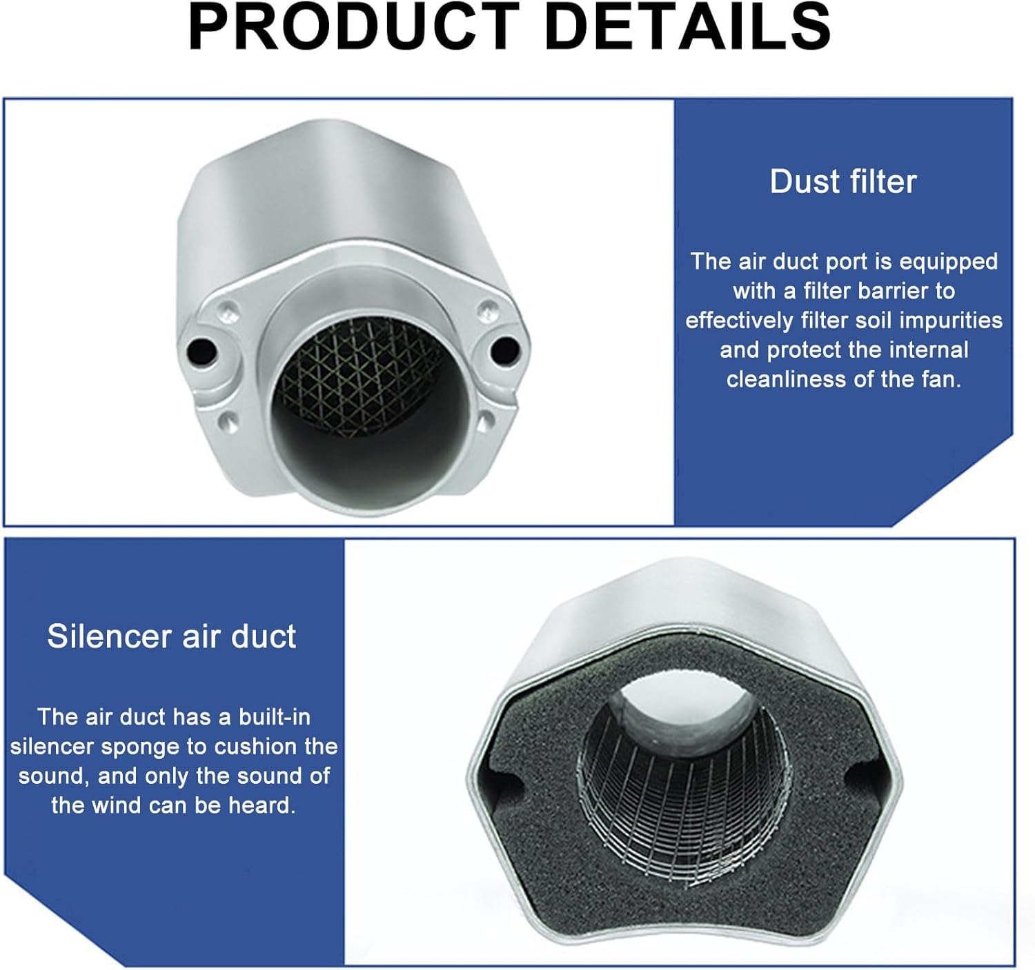 Genérico Soplador de Anillo vórtice para estanques y Piscinas, soplador regenerativo Industrial de 220 V/380 V con Filtro de Polvo, Bomba de Aire de Alta eficiencia de 1,1 kW para Sistemas acuáticos.