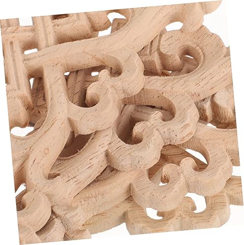 Miniatura 9 de Apliques para muebles decoración del hogar 4 unids apliques de esquina de madera pequeñas calcomanías puerta gabinete madera accesorios madera