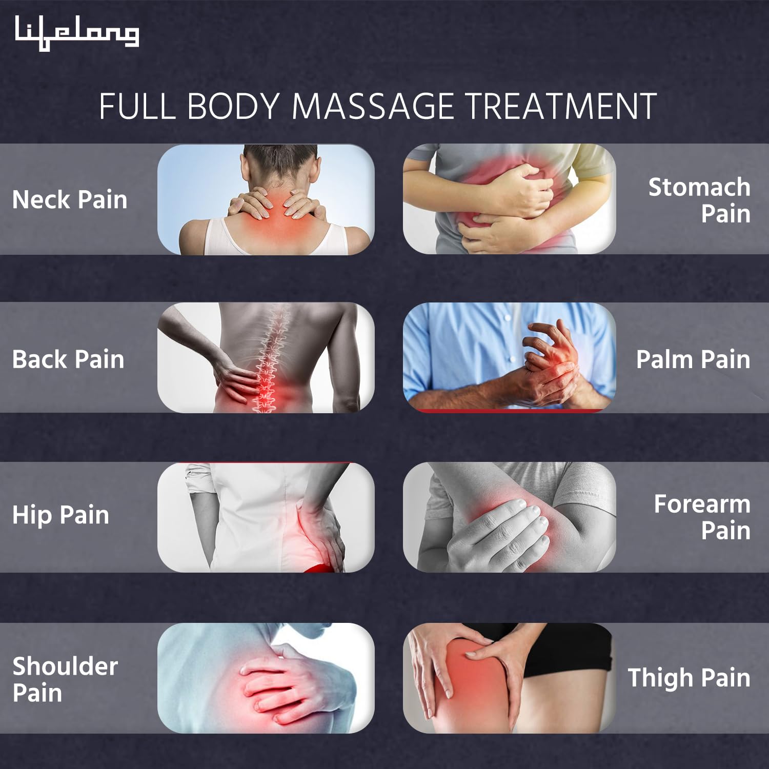 Lifelong Massager Machine for Women -Rechargeable Wireless Mini Body Massager with 20 Vibration Modes,Fast Charging, 8 Speeds and Water Resistant-Massager Machine for Full Body Lifelong Massager Machine for Women -Rechargeable Wireless Mini Body Massager with 20 Vibration Modes,Fast Charging, 8 Speeds and Water Resistant-Massager Machine for Full Body