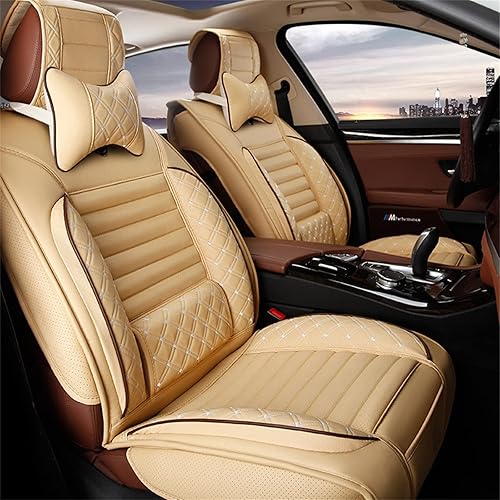 Aoyade Fundas de asiento de coche para Mazda 2 Mazda2 2007-2019 para todo tipo de clima, suaves, transpirables, impermeables, juego completo, color