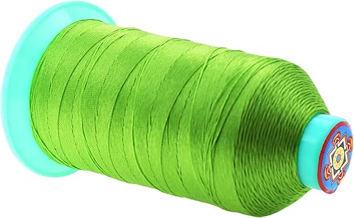 Miniatura 417 de Mandala Crafts Hilos de coser resistentes de nailon consolidado, hilo para tejer jeans de cuero, hilos de tapicería marina al aire libre, Beige