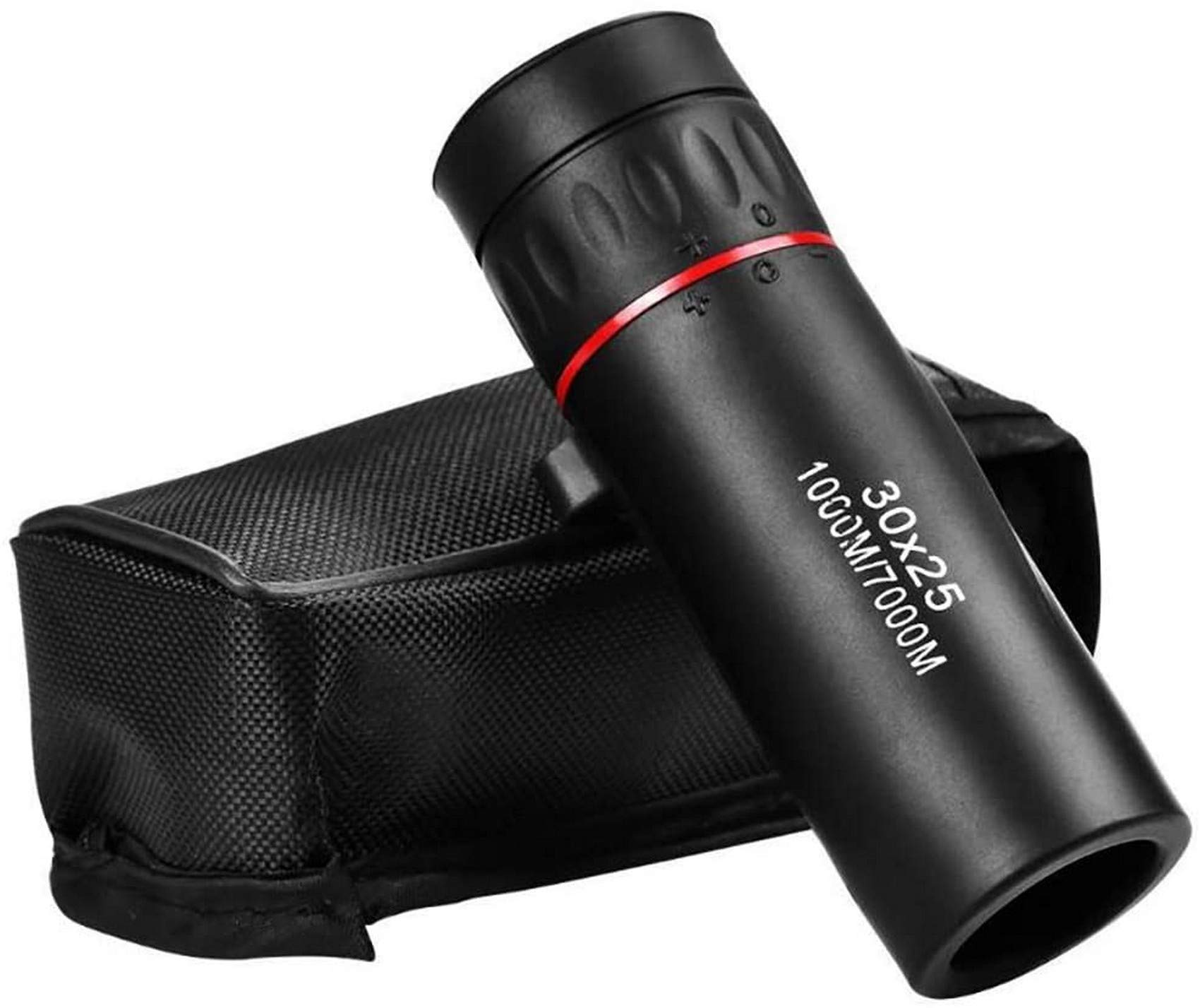 Jumelles de chasse HD 30x25 avec zoom optique réglable et film rouge pour télescope