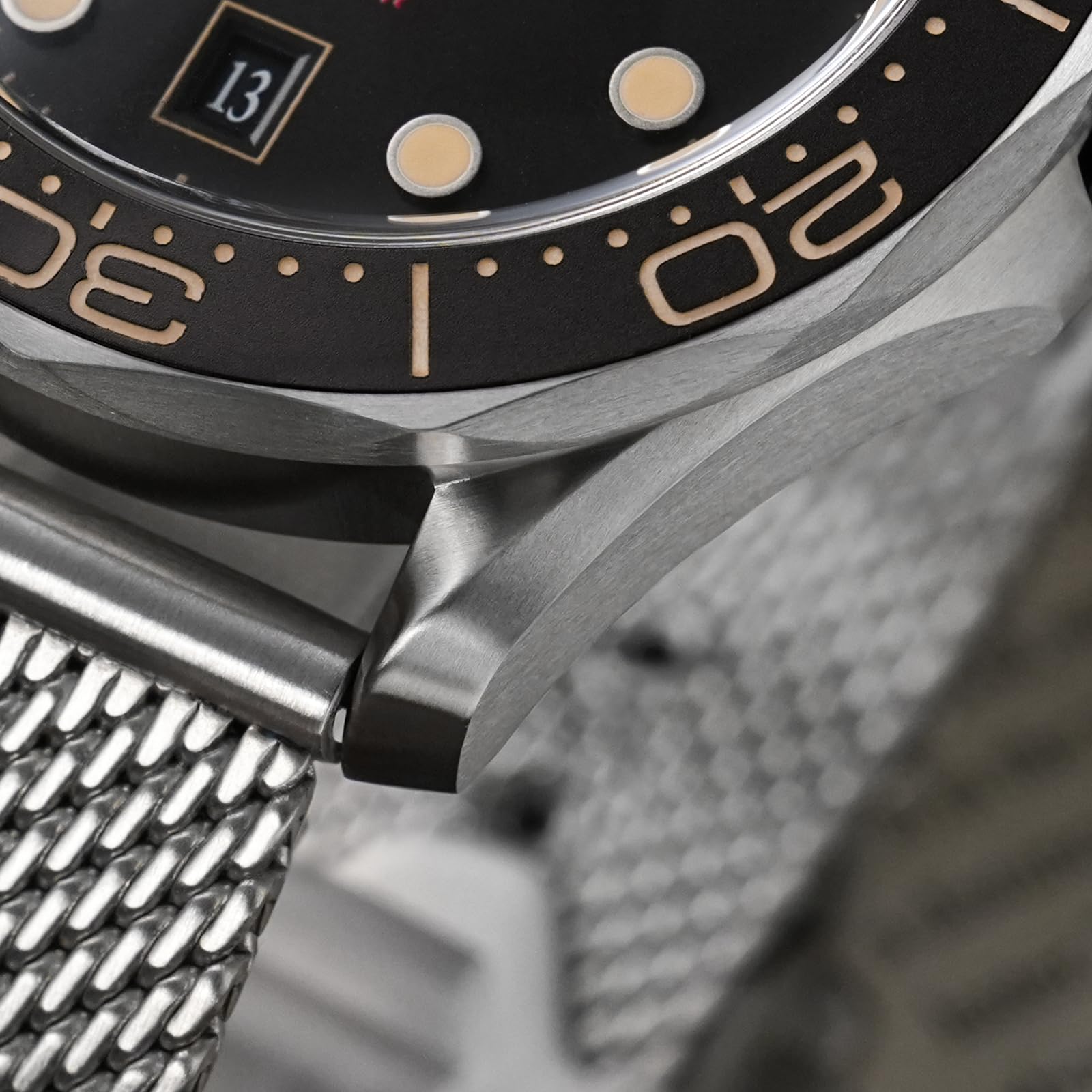 watchdives Relojes Automáticos para Hombres WD007, Reloj de Buceo NTTD de Titanio NH35 Reloj de Pulsera con Cristal de Zafiro Abovedado Resistente al Agua hasta 100 m