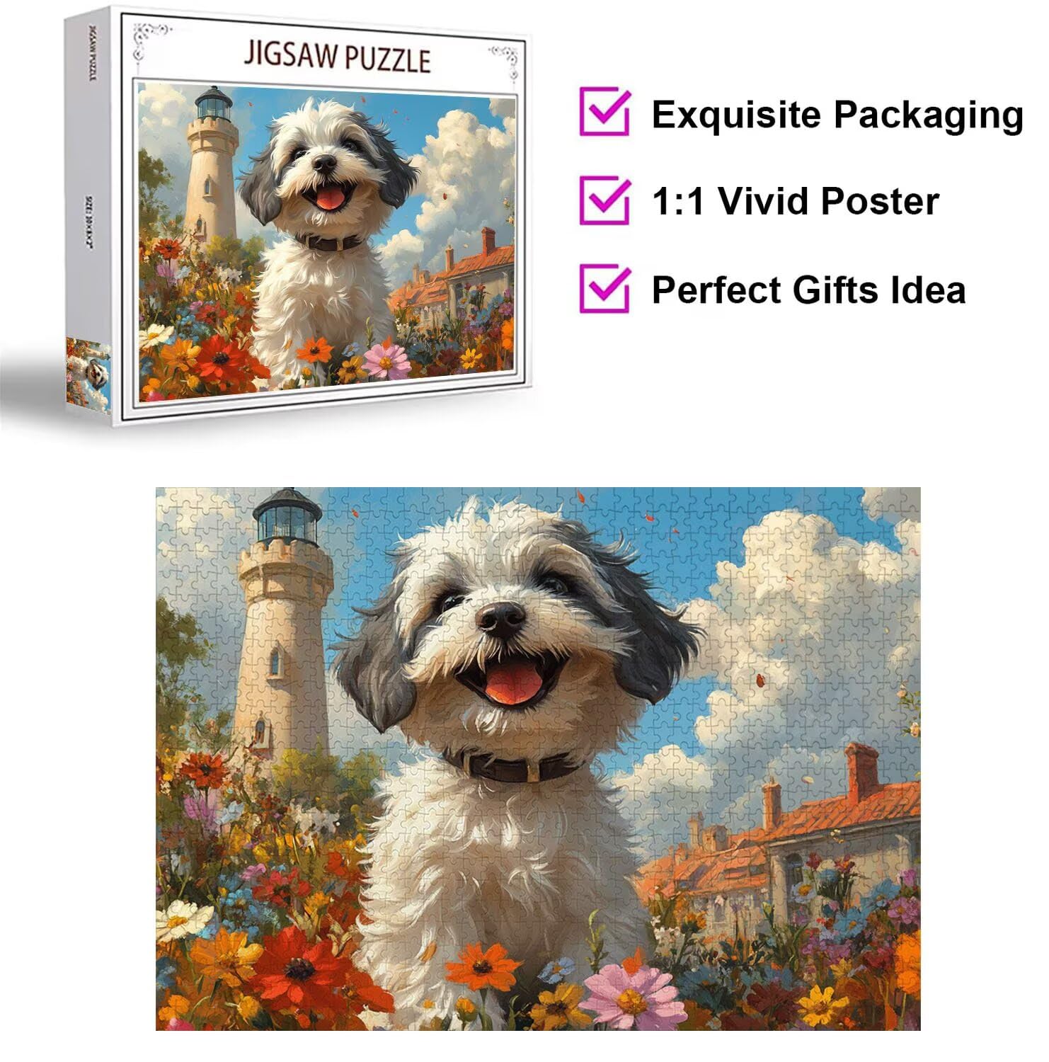 Puzzle 6000 Pezzi Animali Puzzle Classici per Gioco Familiare, n-129 | Impossibile Puzzles, Intrattenimento Creativo, Rilassamento e Intelligence, Regalo per Amore e Amico, Decorazioni Casa, Faro