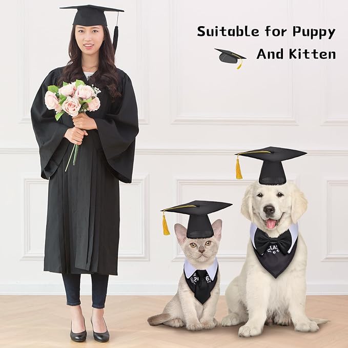 Weewooday 6 Disfraces de Graduación para Perros Pequeños miniatura 3
