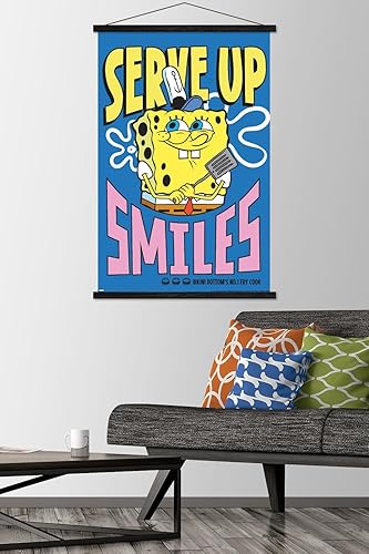 Miniatura 2 de Trends International Nickelodeon Spongebob - Serve Up Smiles Wall Poster, 22.37" x 34.00", Premium Print and Black Hanger Bundle