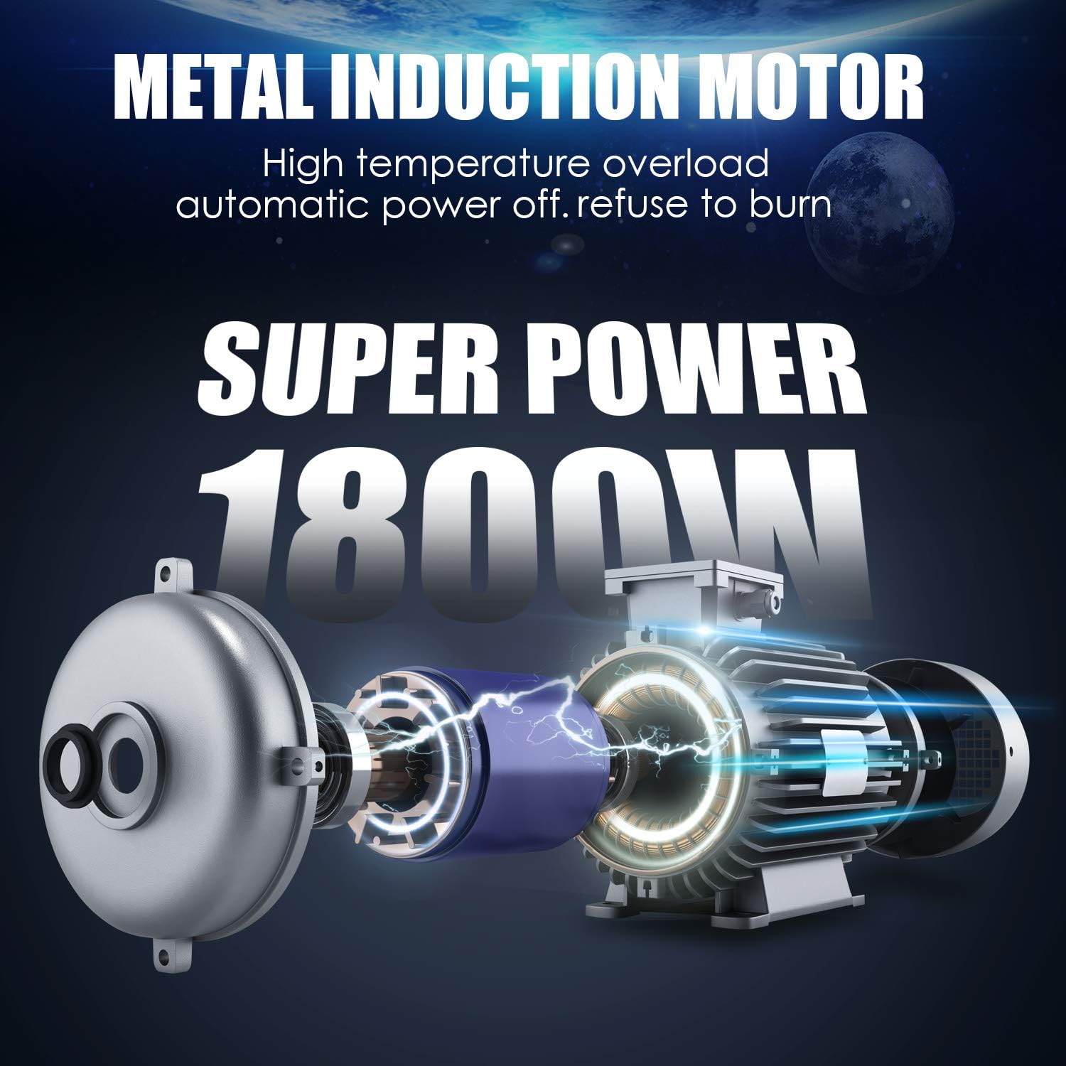 TEANDE 3800PSI Electric Pressure Washer, 2.8GPM High Pressure Power Washer 1800W Machine for Cars Fences Patios Garden Cleaning Hose Reel : Garden & Outdoor