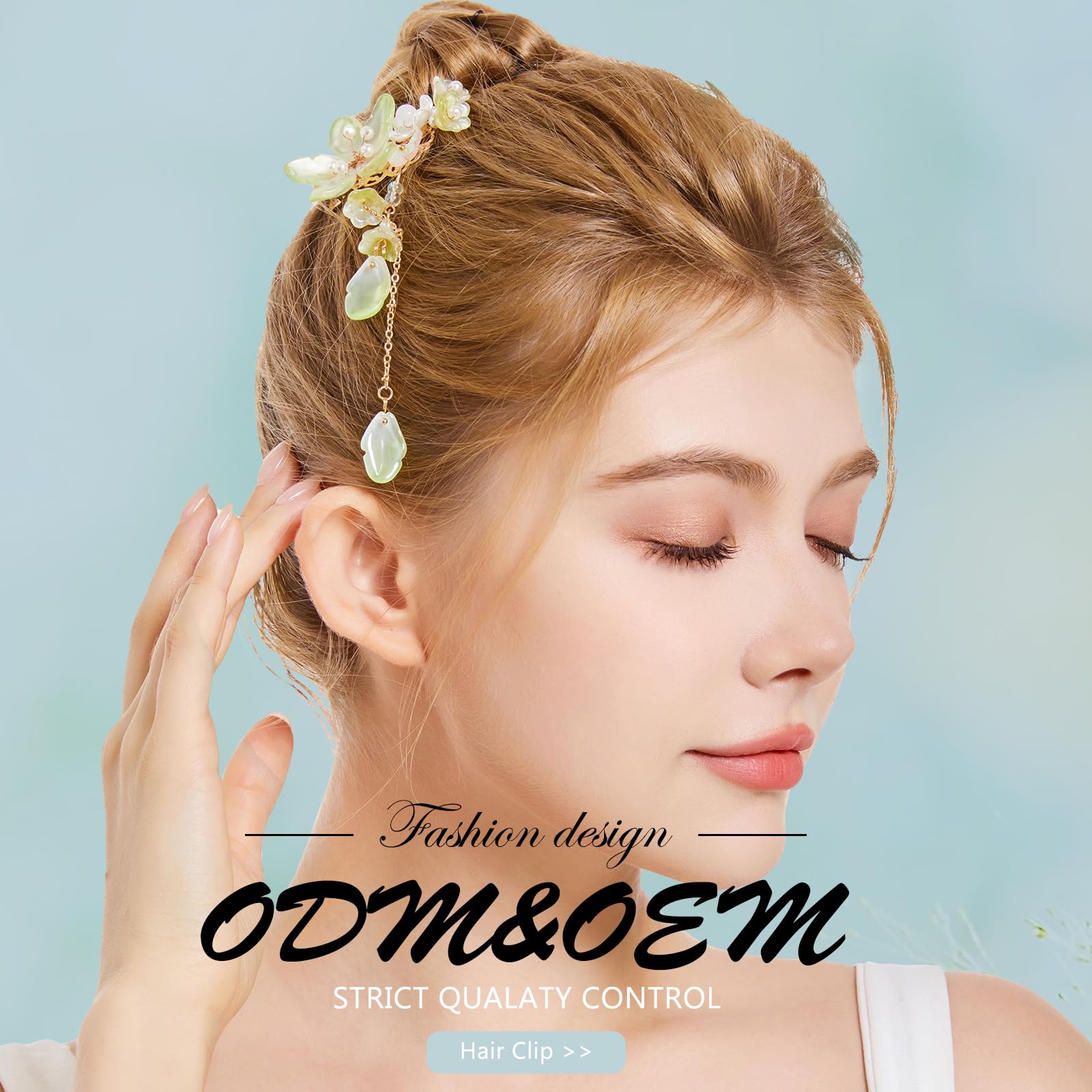 Forcine per capelli floreali con perle per donne, feste di nozze, damigelle d'onore, piccole spille a fiore (SYFJ05)