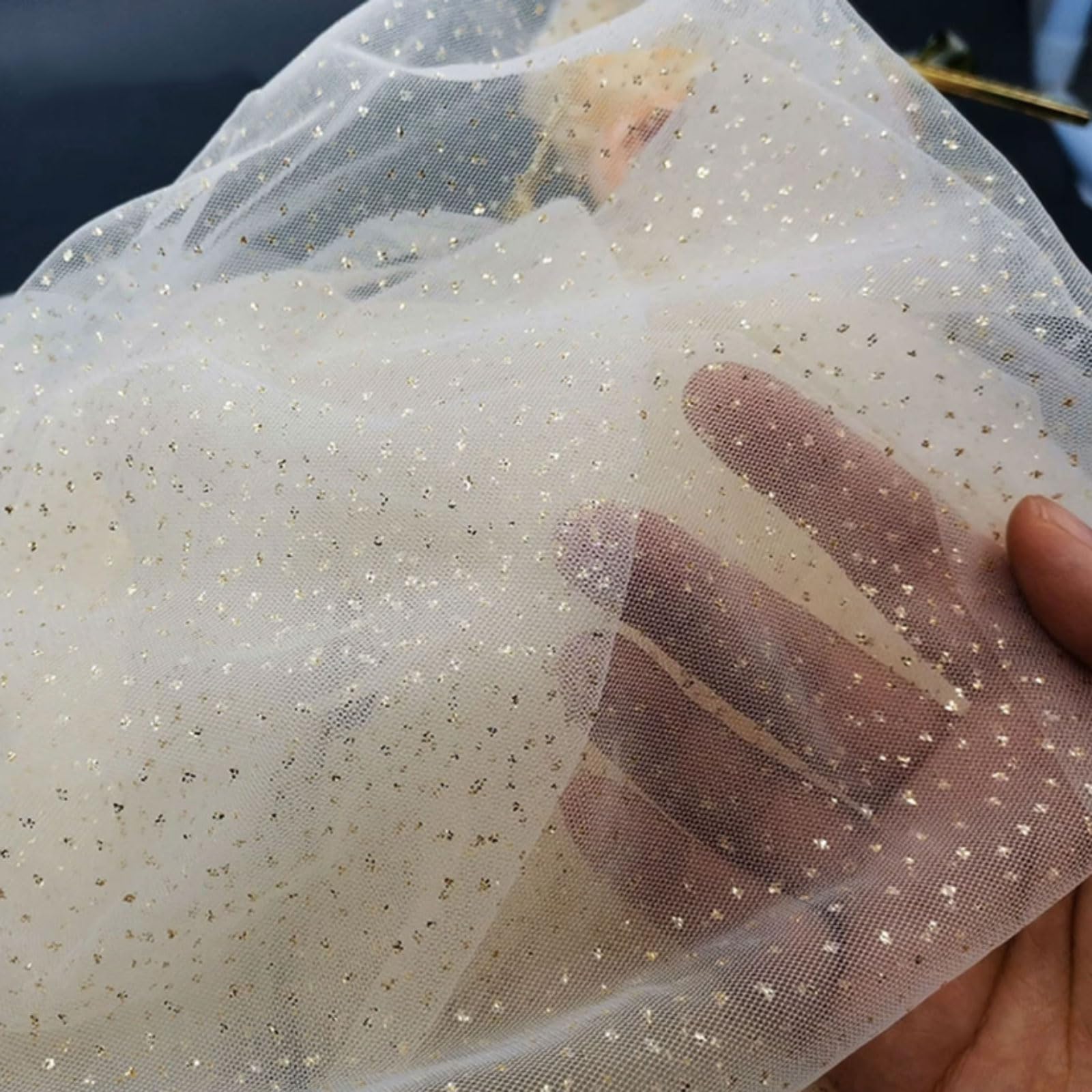 Velo de Novia Corto, Velo de Novia con Borde Pncil, Velo con Purpurina, Velo de Novia Blanco champán, Velo Catedral, Velo de Novia con Peine para el Pelo