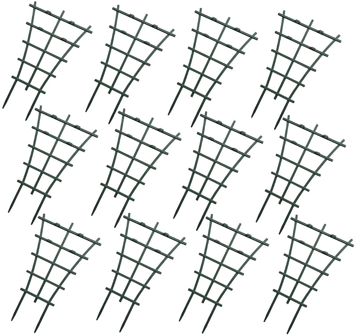 KHBNHJ 12PCS Garden Plant Climbing Trellis, Plastic Superimposed Potted Plant Support Garden Diy Mini Climbing Trellis for Potted Climbing Plants Vines