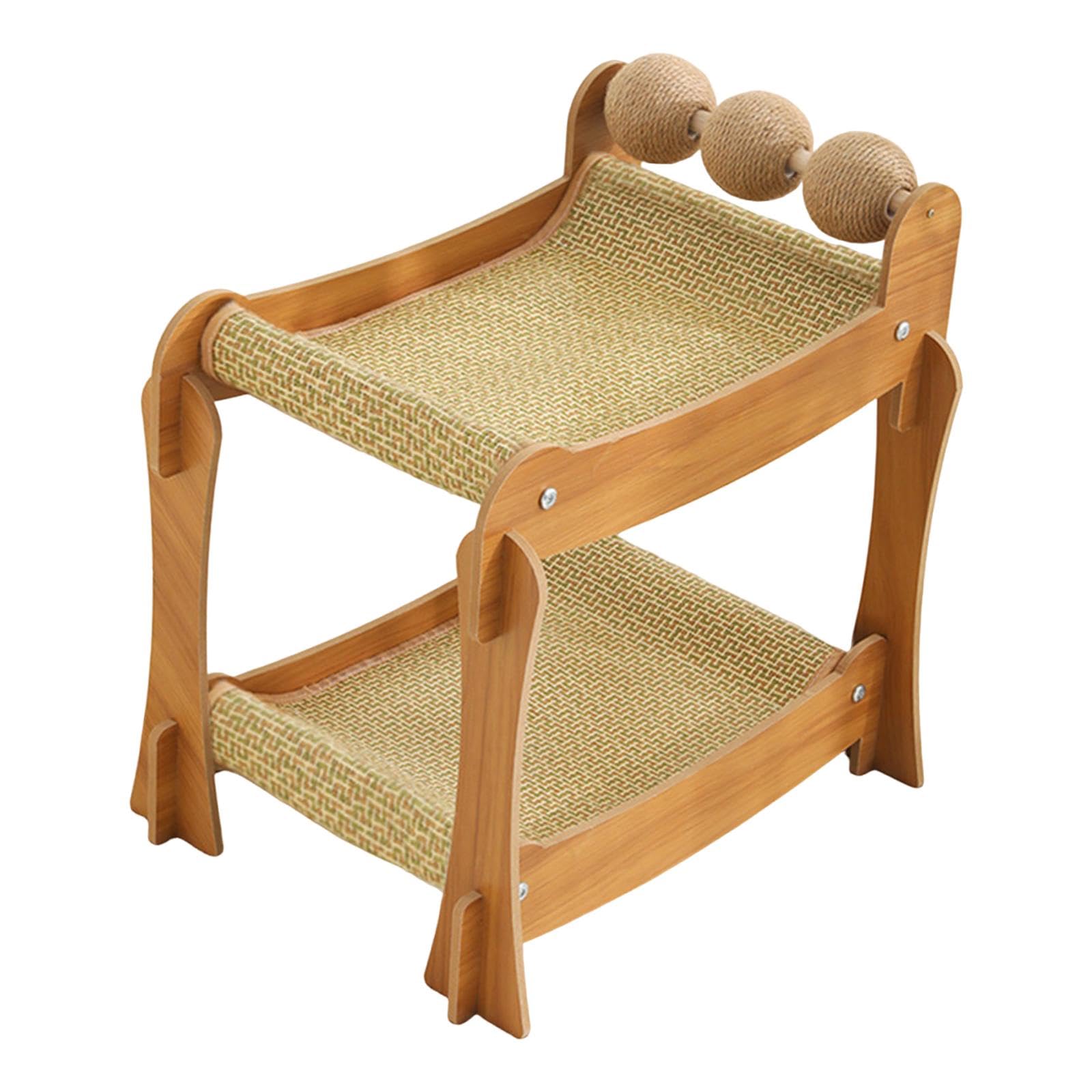 Griffe de broyage pratique pour chat avec lit de couchage et jouet