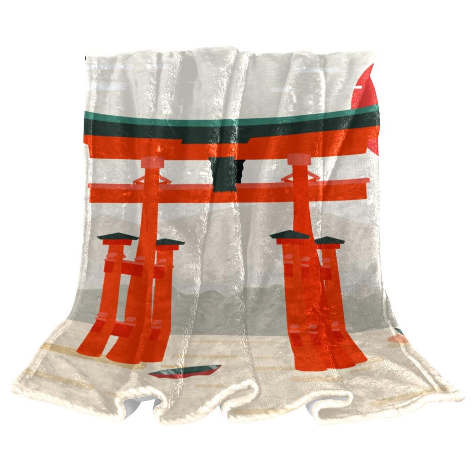 Couverture polaire cadeau idéal motif Japon pour anniversaire