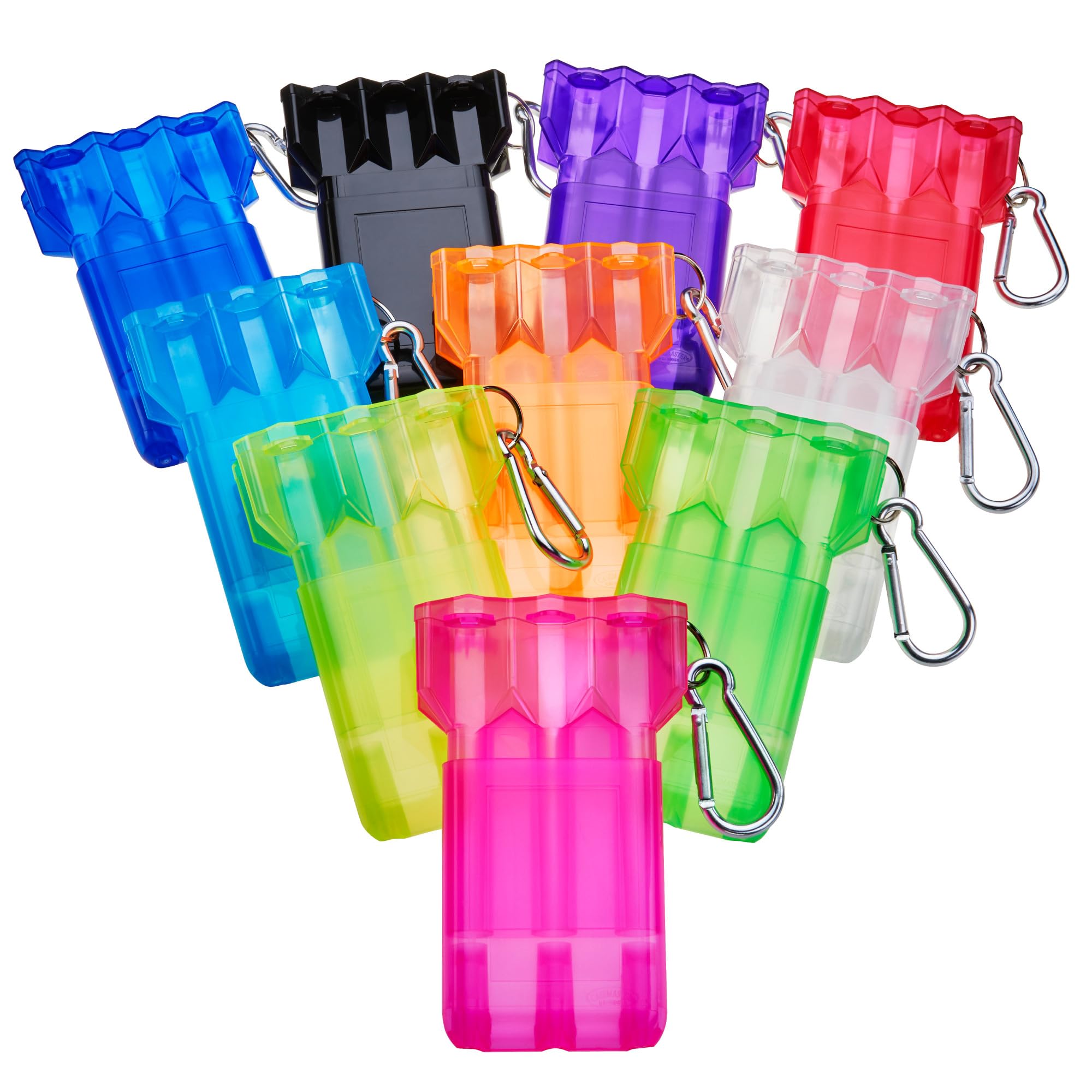 GLD Products Etui na lotki Casemaster Nomad z możliwością regulacji, przezroczyste, z karabińczykiem – pasuje do rzutek stalowych i z miękkimi końcówkami do 16,5 cm