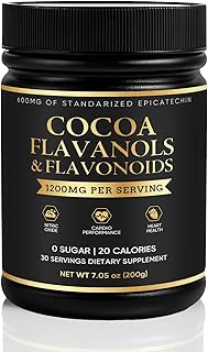 High Flavanol Cacao Powder, with 1200mg Cocoa Flavanols, 600mg Epicatech...