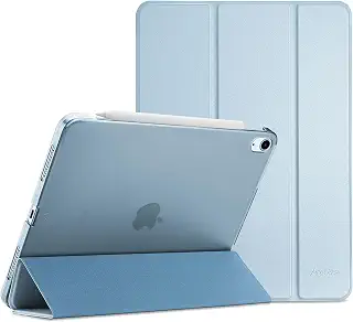 ProCase iPad Air 11インチ M4/M3/M2 Air 5/4用 ケース カバー - スカイブルー | アイパッド用 軽量 スタンド 三つ折り フォリオ保護ケース 半透明バック Apple Pencil 2対応 自動スリープ/ウェイク付き 耐衝撃 あいばっど