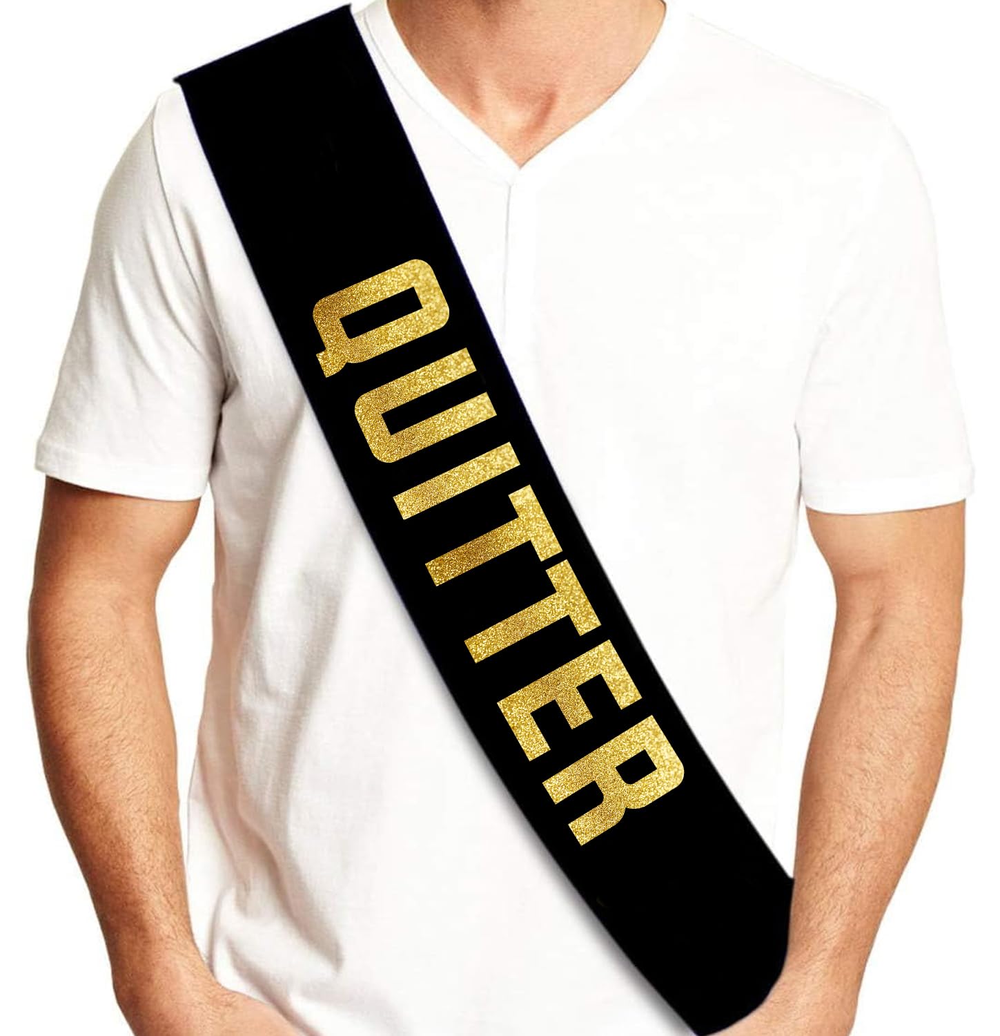 Sterling James Co. Quitter Retirement Party Sash, Funny Retirement Party Sash for Him or Her, Retirement Decorations