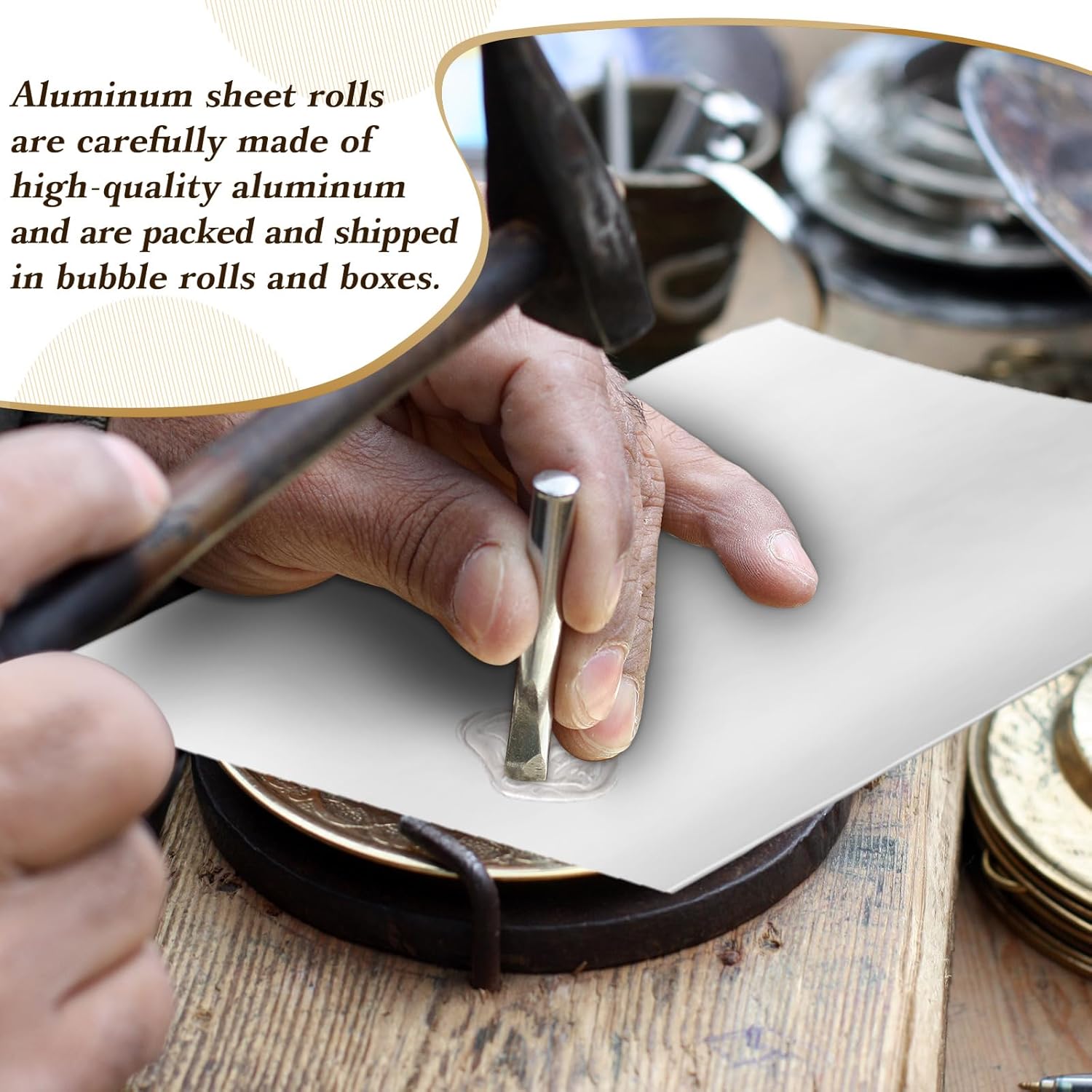Yaocom 50 Packs Aluminum Metal Crafts DIY Foil Thick for Art Project Aluminum Flashing Roll Wide Sheet Multipurpose Metal Sheets (7.8 Inch X 11.8 Inch X 0.07 mm,Silver)