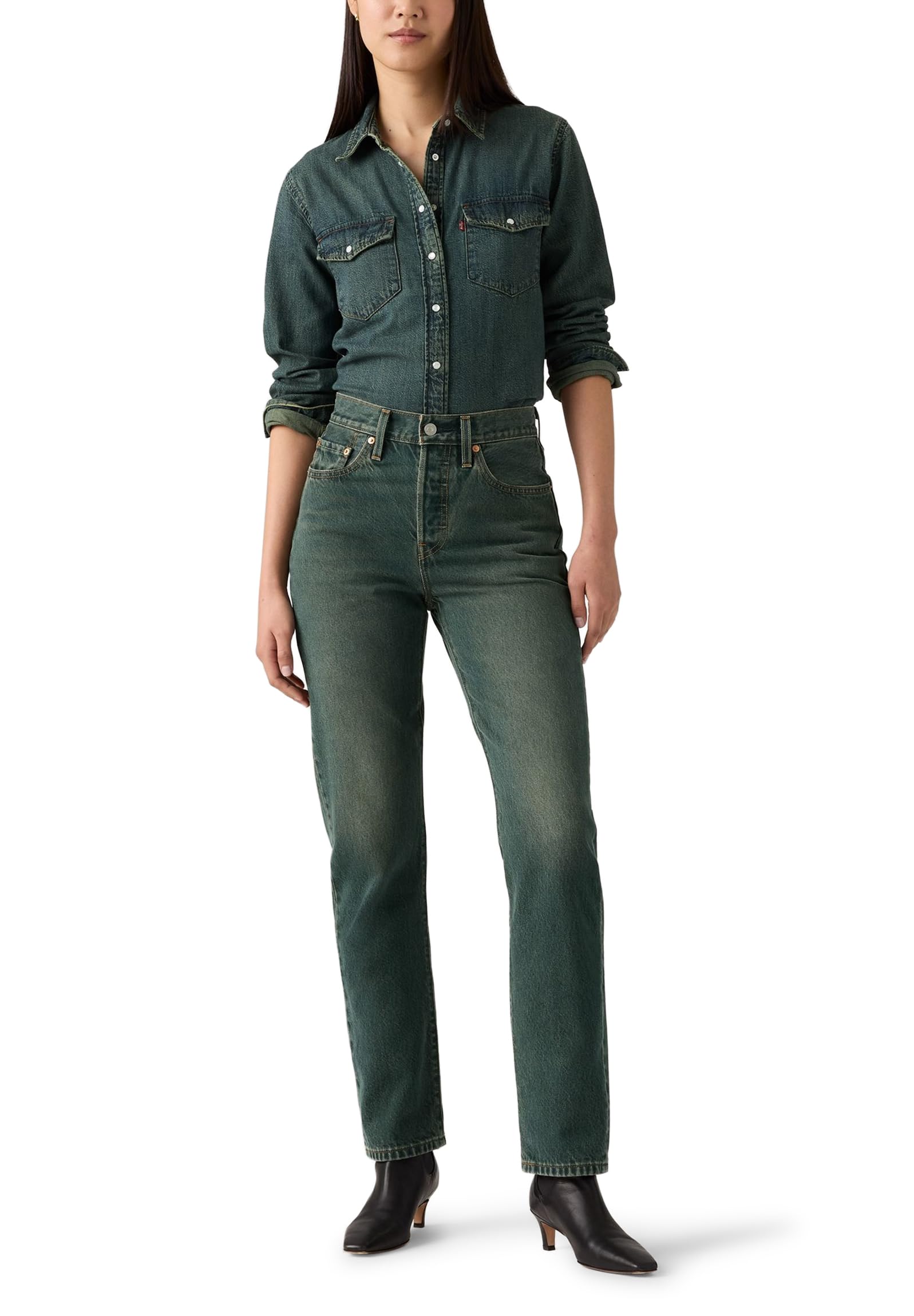 Levi's Women's Verdant Ventures - Blue 501 Original Jeans Verdant Ventures Blue 29 30