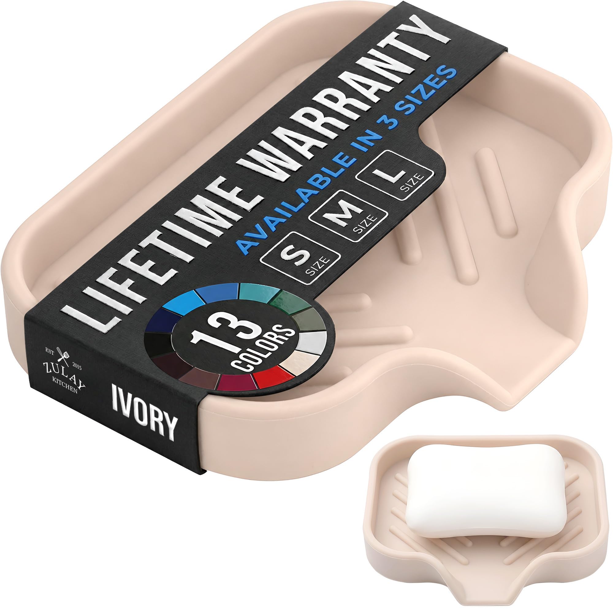 Fini l'évier mouillé avec le petit porte-éponge en silicone Zulay antidérapant