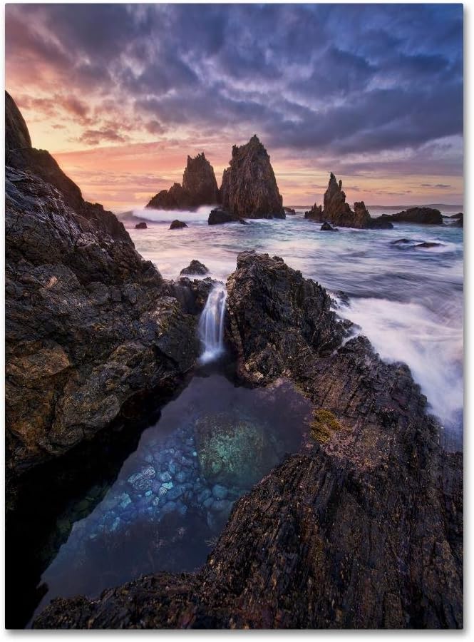Meeting Of Waters by Yan Zhang, 35x47-Inch Canvas Wall Art