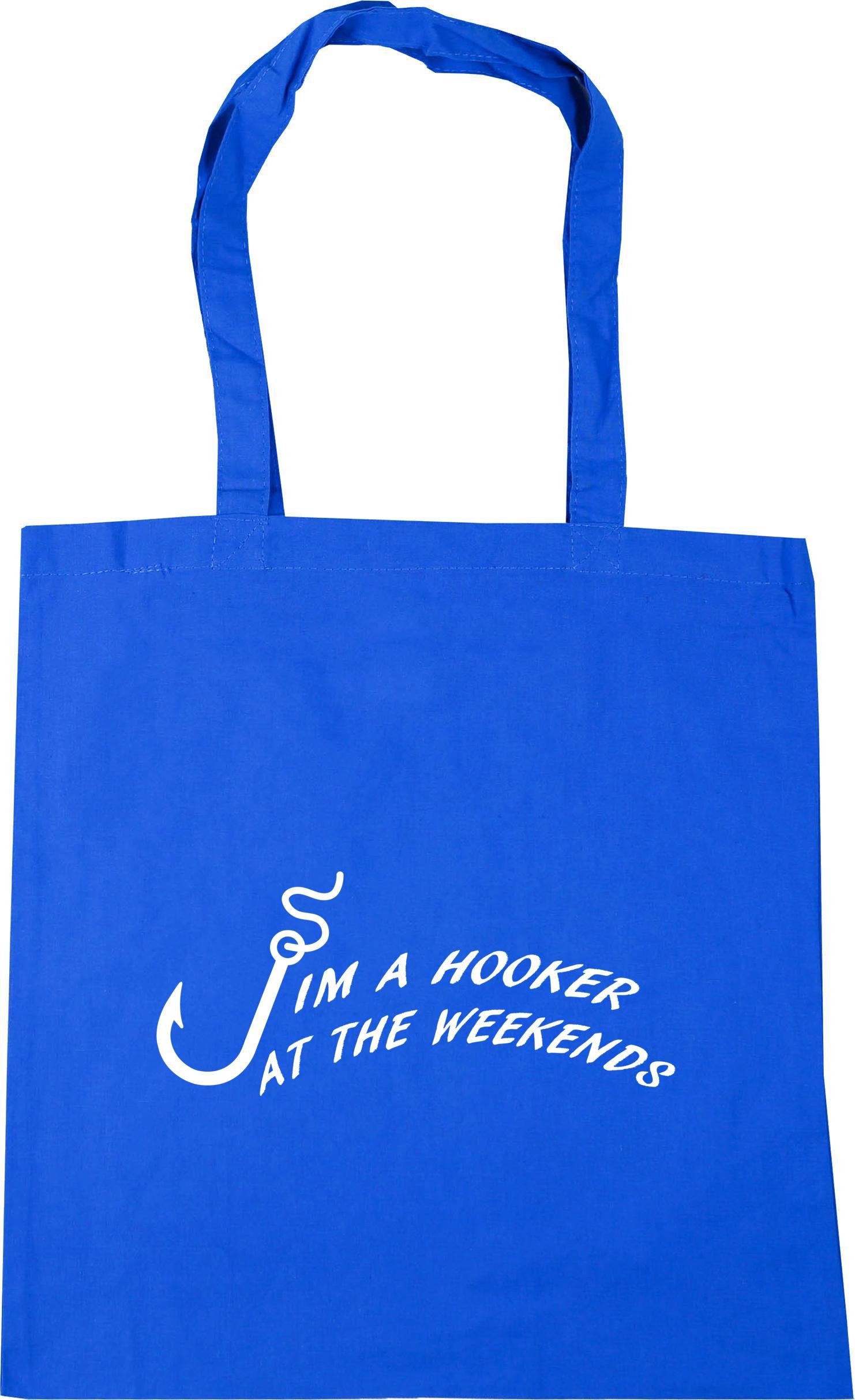 HippoWarehouse I'm a hooker at the weekends Tote Shopping Gym Beach Bag 42cm x38cm, 10 litres