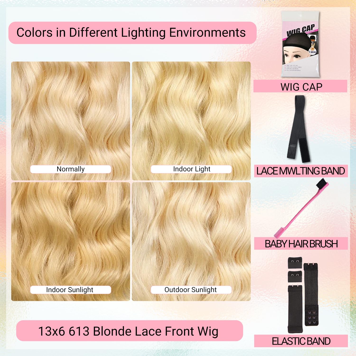 28inch 613 Lace Front Wig Human Hair Loose Body Wave 13x6 Blonde Wigs Human Hair Pre Plucked 220% Density Blonde Lace Front Wig For Women Loose Wave Humanhair 613 Closure Wigs