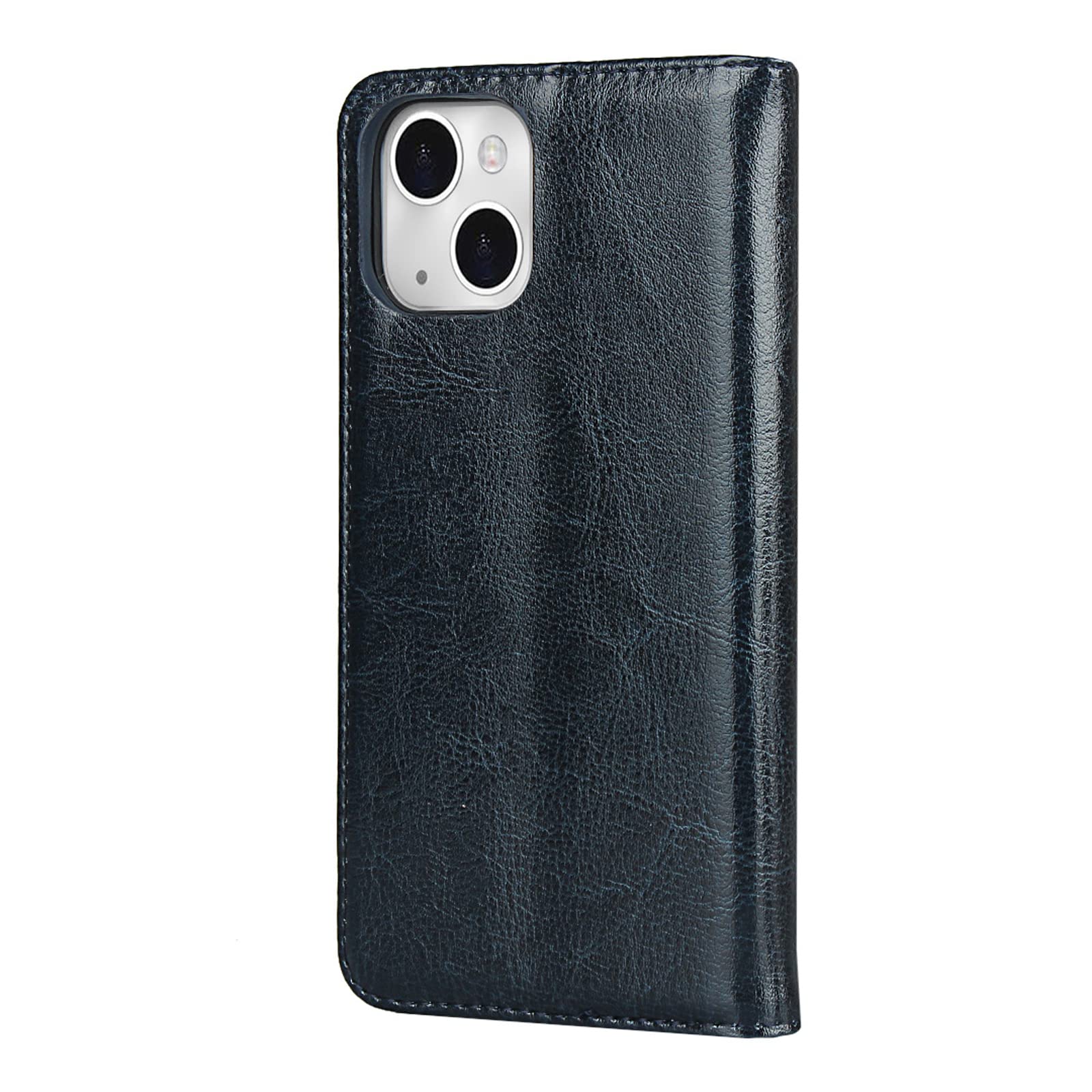 LTL Hülle Für iPhone 13 Mini/13/13 Pro/13 Pro Max,Stoßfeste Klapphülle Flip Wallet Tasche Case Mit Ständer Und Kartenfächer/Magnetverschluss,Blau,13 Pro 6.1"