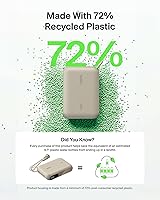 Vista 8 de Belkin - Cargador portátil, banco de energía USB-C delgado de 10,000 mAh con 2 puertos USB-C, pantalla digital de batería, paquete de batería