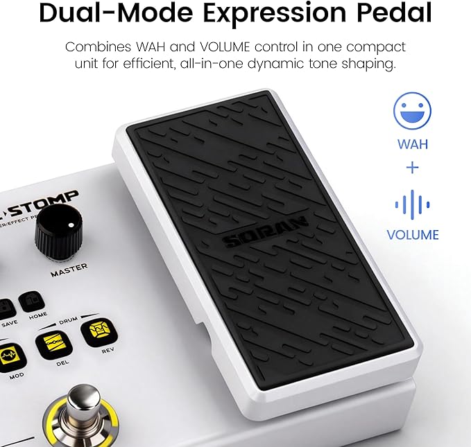 Pedal De Efectos SORAN JME-01 Multiefecto Recargable Con Wah miniatura 3