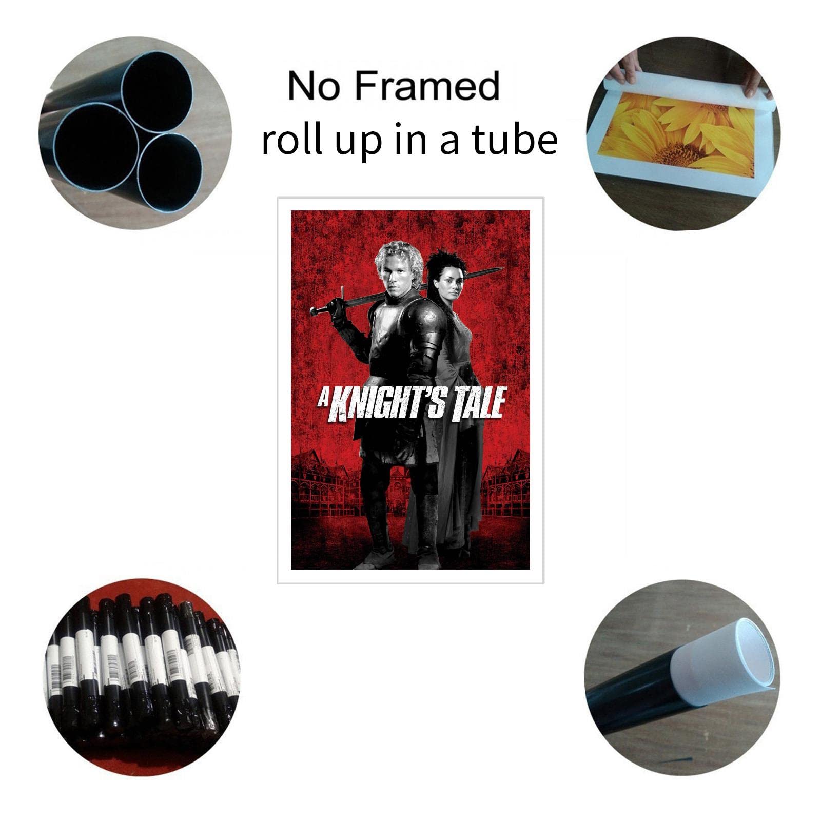 Amazon.com: A Knight's Tale Movie Poster Canvas Prints Rufus