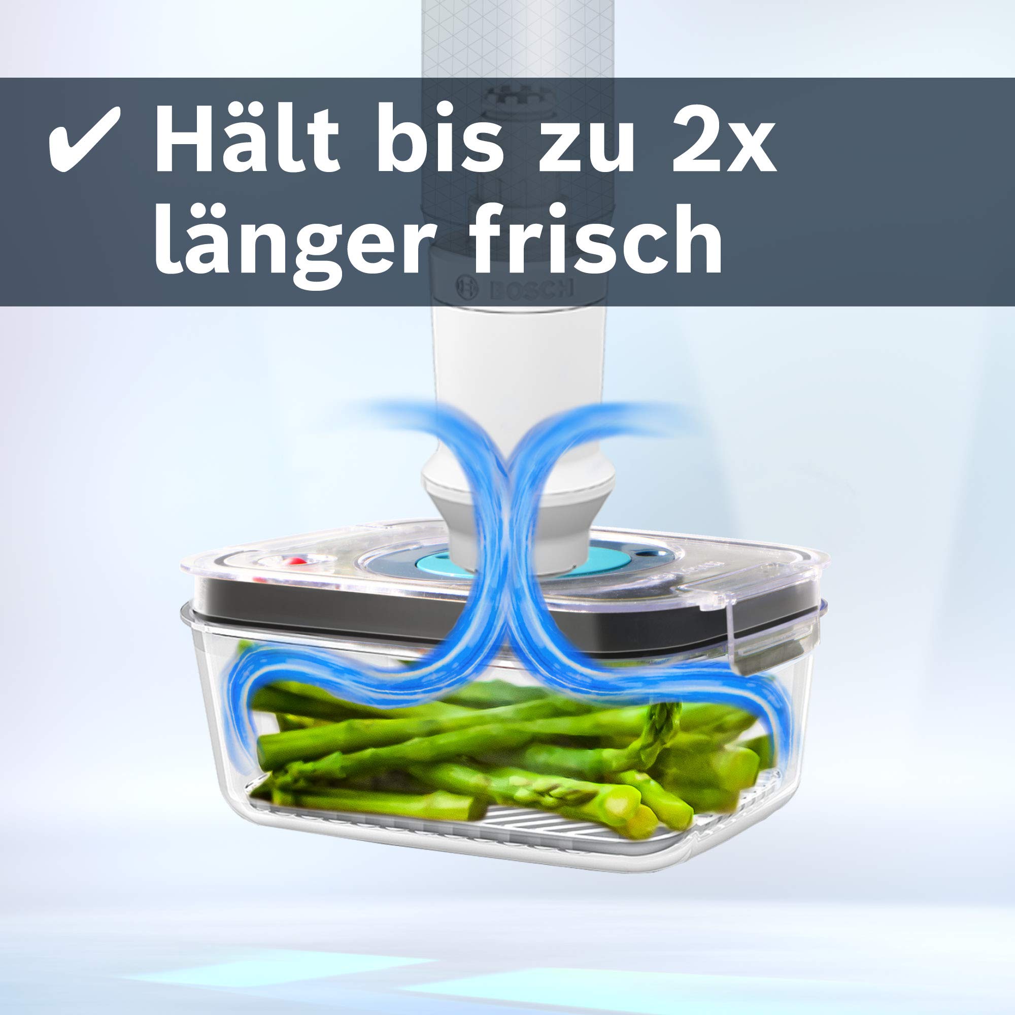 Bosch MSZV0FC3 próżniowe pojemniki na żywność o pojemności 0,9 l, 1,2 l i 1,7 l, tritan bez BPA, nadaje się do kuchenki mikrofalowej i mycia w zmywarce