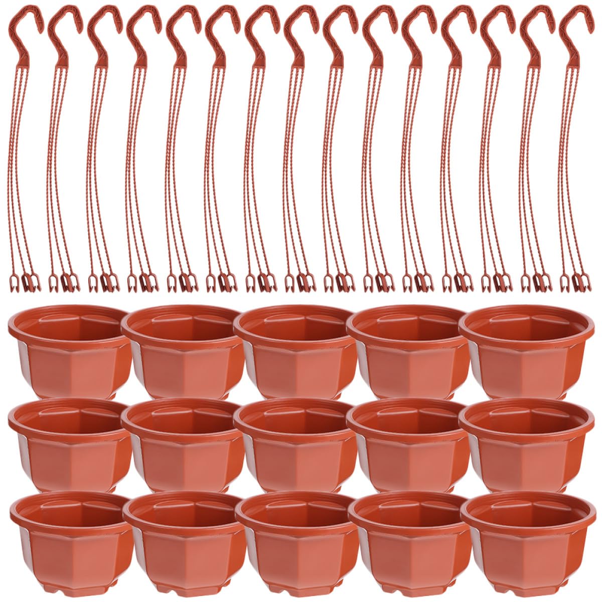 Pots de fleurs suspendus octogonaux VALICLUD fournitures jardin balcon véranda
