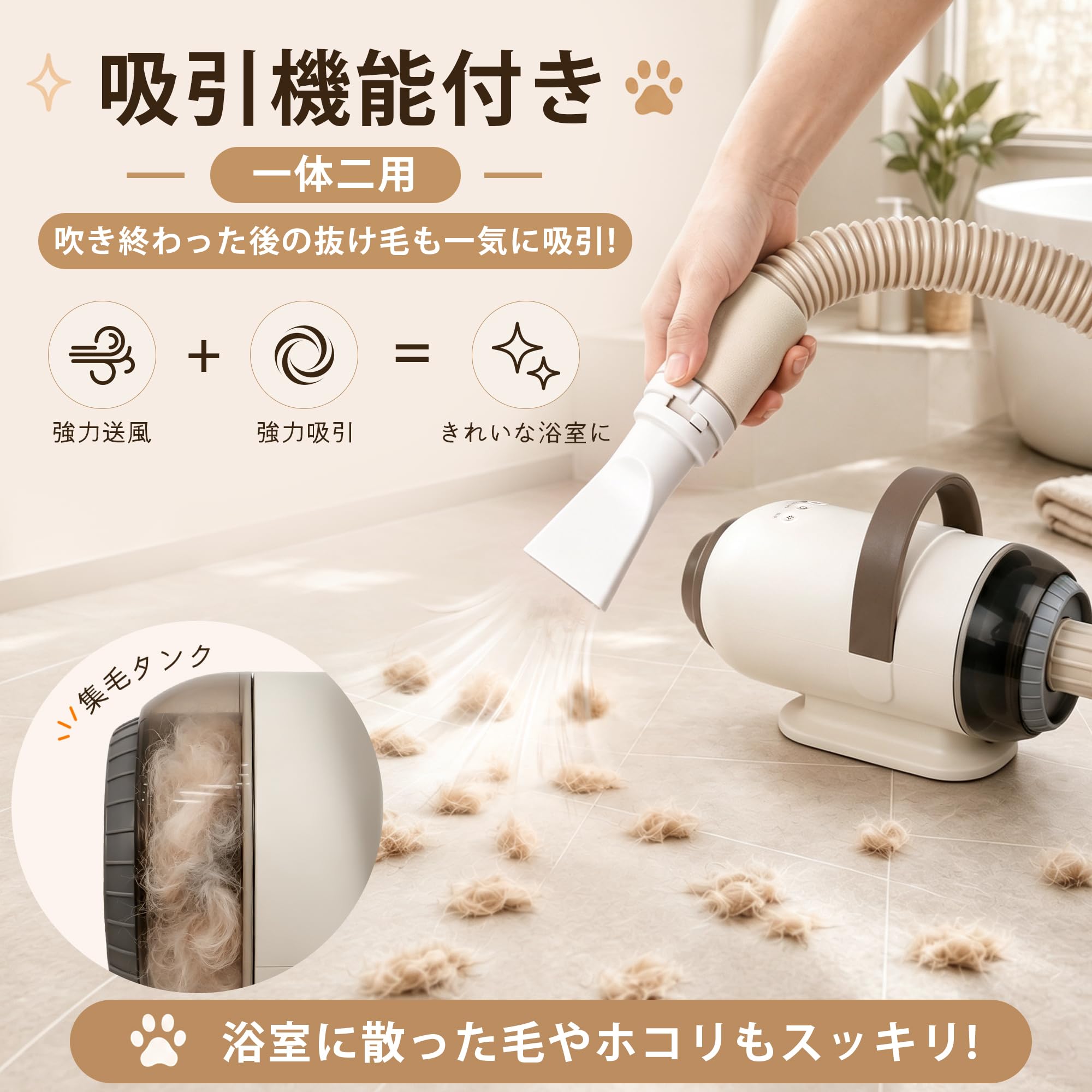 Amazon.co.jp: 【自宅トリミング】Tururu ball 犬 ドライヤー ペット用