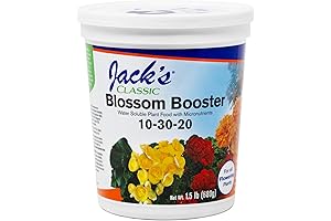 Jack's Classic 10-20-20 Blossom Booster: Amplify Blooms, Enrich Colors