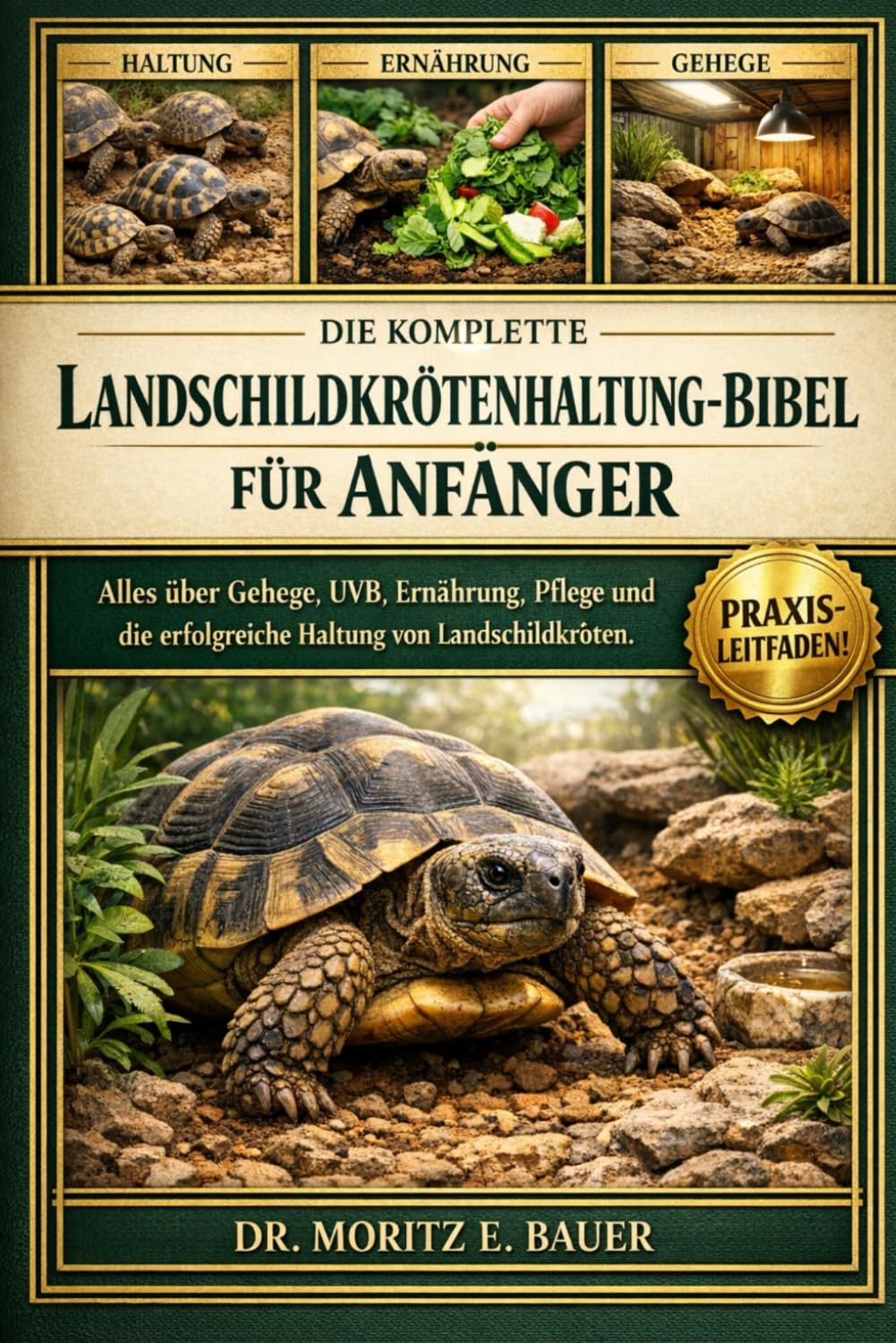 DIE KOMPLETTE LANDSCHILDKRÖTENHALTUNG-BIBEL FÜR ANFÄNGER: Alles, was Sie über die Haltung von Landschildkröten wissen müssen : ... Pflegeroutinen für Anfänger und Liebhaber.