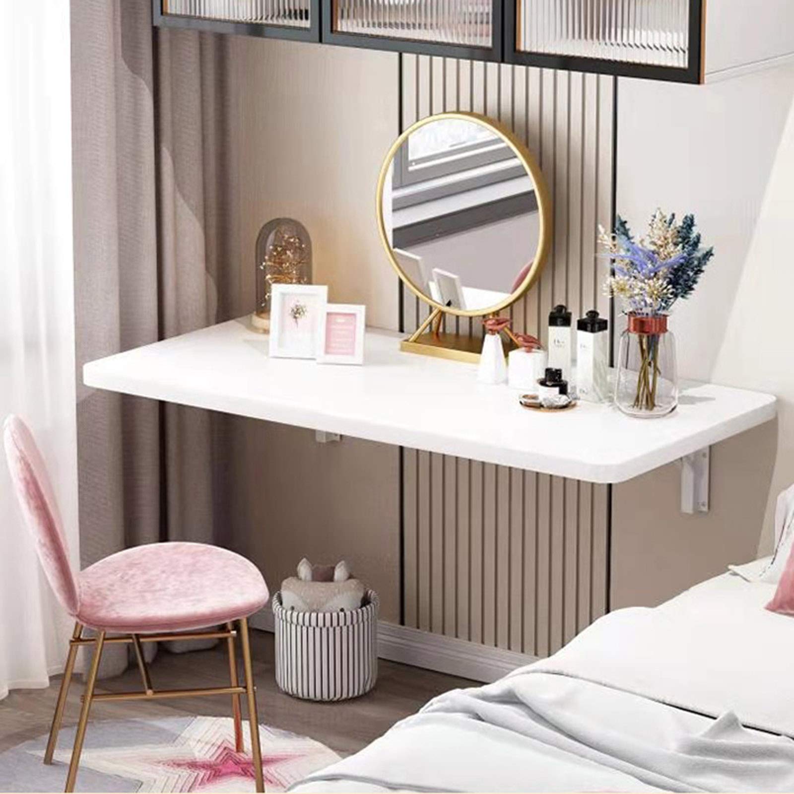 Table pliante murale pour cuisine et buanderie compacte