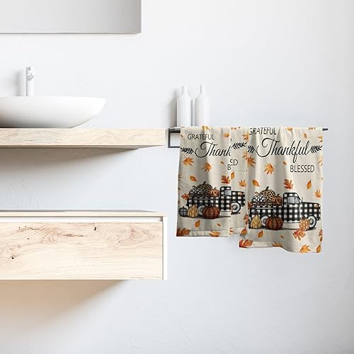 Vista 237 de Giwawa Juego de 2 toallas de mano de pino con ciervos del bosque, toallas de baño, suaves y absorbentes, para bar, bar, cocina, hotel, spa, Ciervo