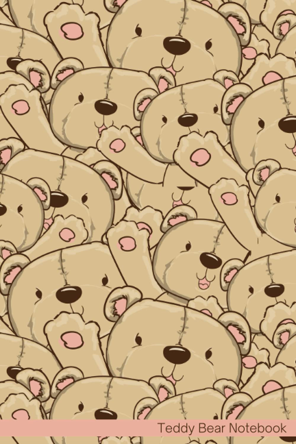 Teddy Bear Notebook: Notebook Journal For Teens and Adults | 120 Pages | Grey Lines | Glossy Cover | 6 x 9 In