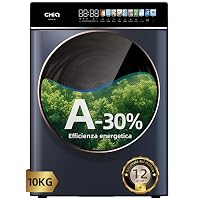 CHiQ CW106581AX Lavatrice Slim a Carica Frontale-10kg, Classe A