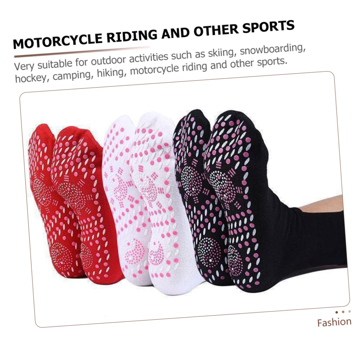 6pares Calcetines Sanitarios Autocalentables de Invierno Cálidos y Lavables para Uso Exterior para Hombre y Mujer