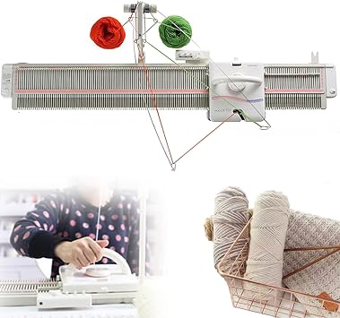 Knitting Machine LK150 6.5mm Mid Gauge 150 Stitches Craft Plastic Domestic Knitting Machine Parts Accessories Hand Sweater Knitting Machine Kit