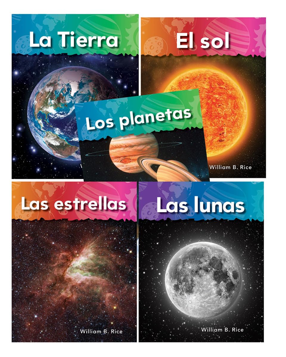 Teacher Created Materials - Classroom Library Collections: Let's Explore Space! (Spanish) - 5 Book Set - Grades K-2