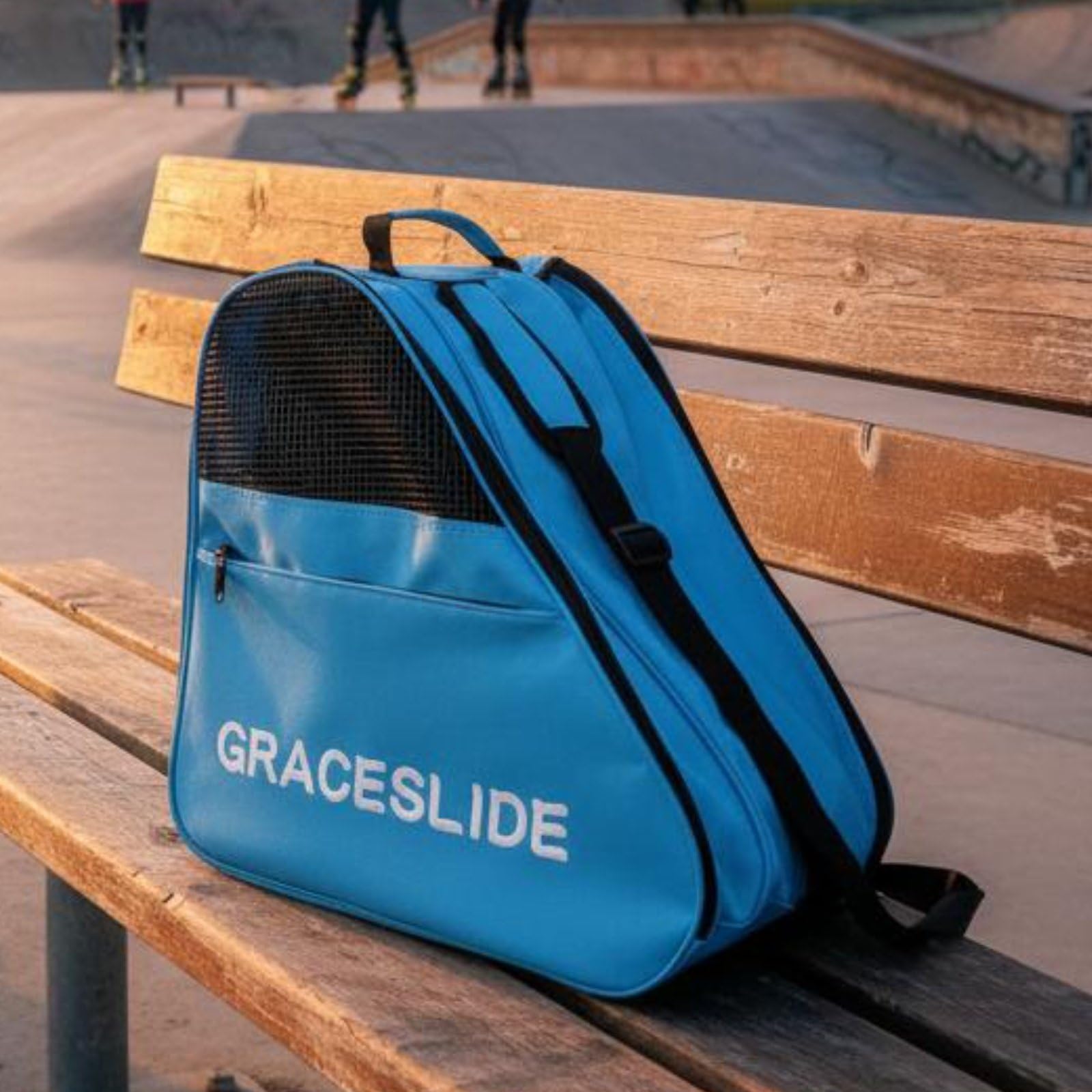 Borsa per Pattini Custodia Porta Pattini Borsa Sportiva Sacca Porta Casco Borsa Attrezzatura con Fondo Rinforzato Antivibrazione E Scomparti Separati