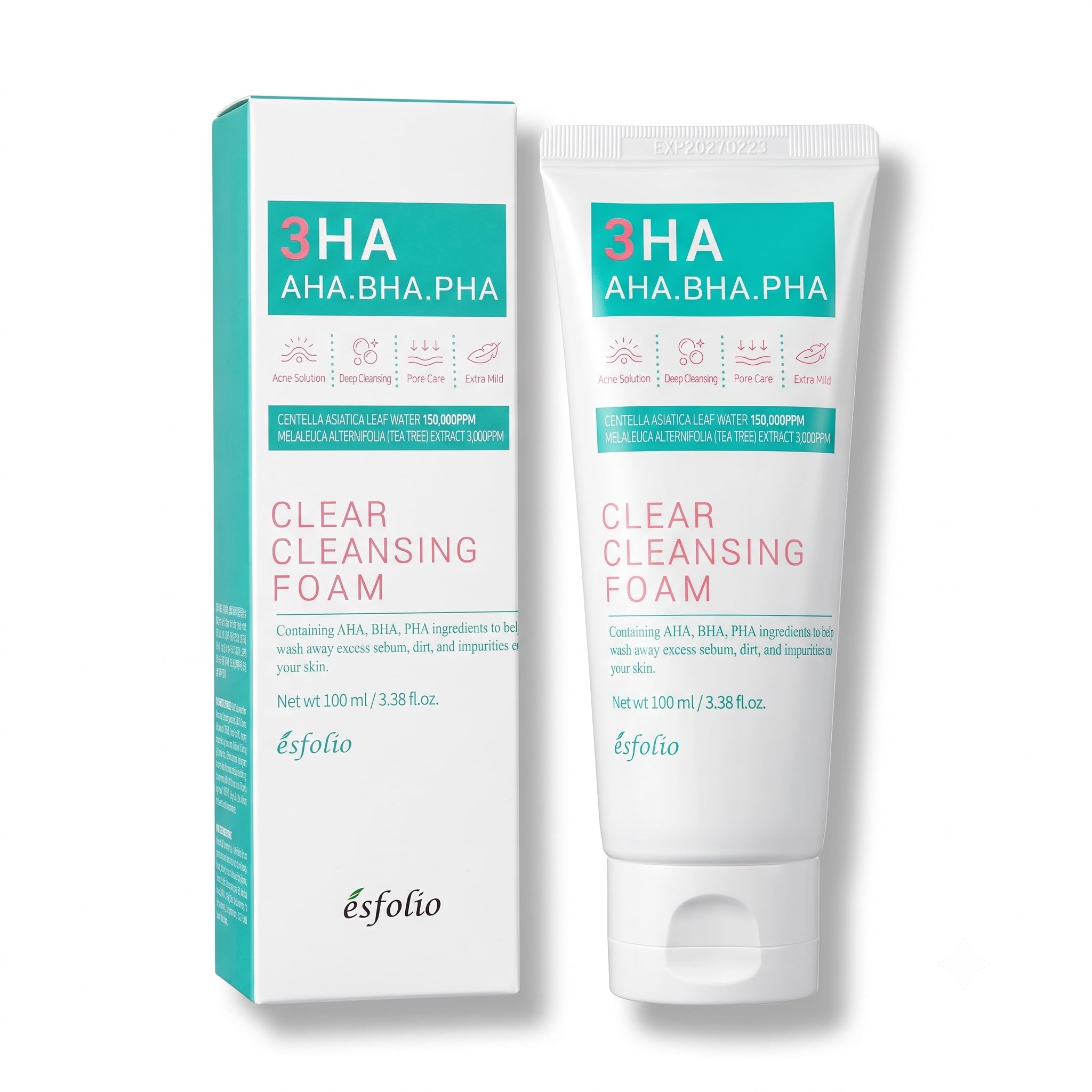 Esfolio Salisilik Asit Içeren Akneye Meyilli Ciltler Için Temizleme Köpüğü 3ha Clear Cleansing Foam