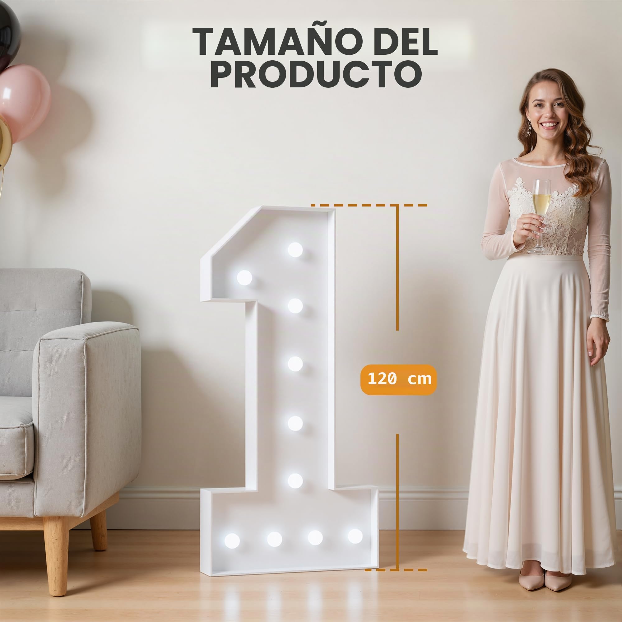 90cm Números Luminosos Decoración 50 Cumpleaños Fiesta, Numero 50 | Decoración Cumpleaños Fiesta, Aniversario de Boda Feliz Cumpleaños Decoracion 42 Pcs Accessory Set